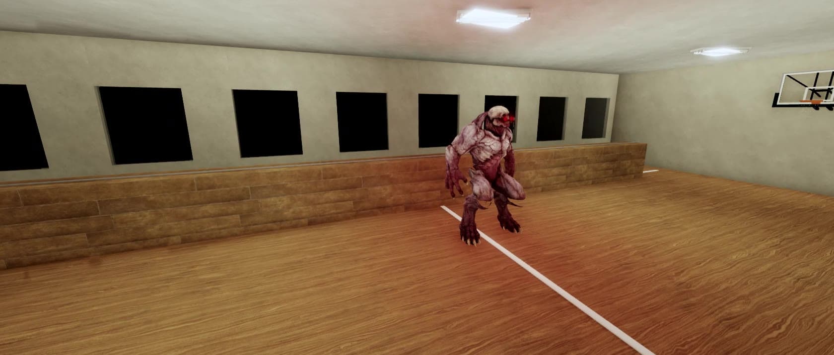 Le gymnase, pas si vide