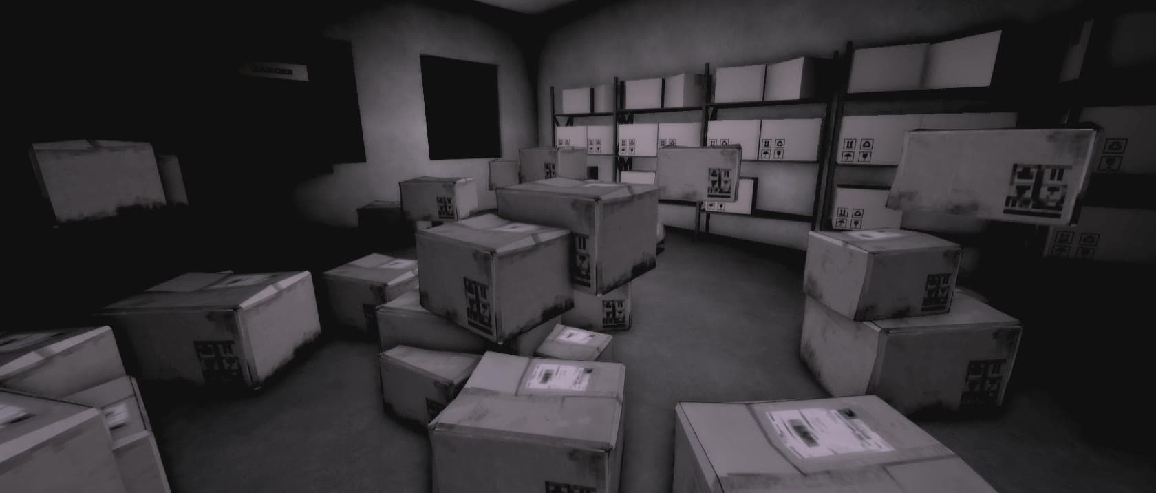 La réserve du lycée, encombrée de cartons à fouiller
