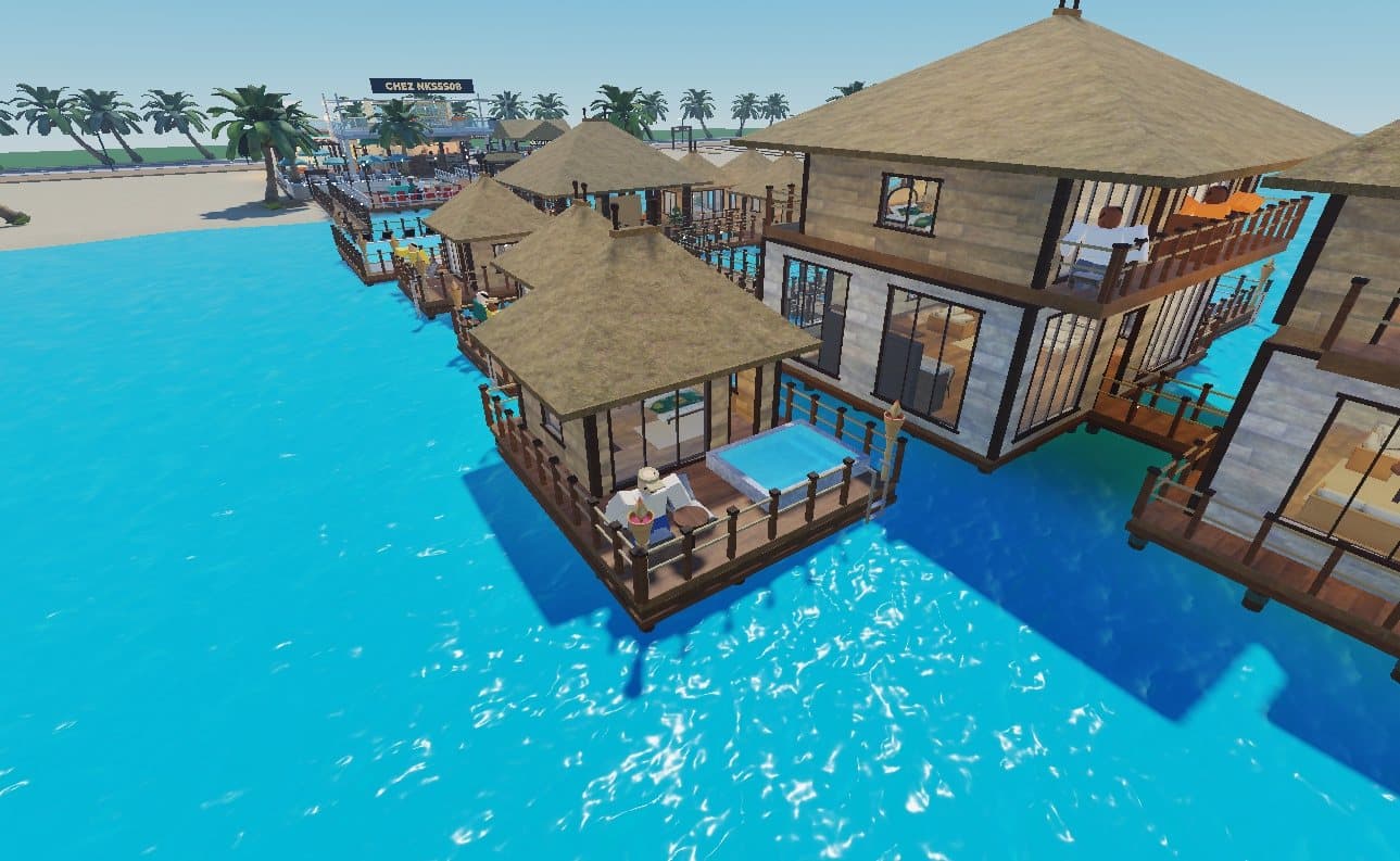 Les villas avec piscine privée sur pilotis de l’Hôtel du Lagon
